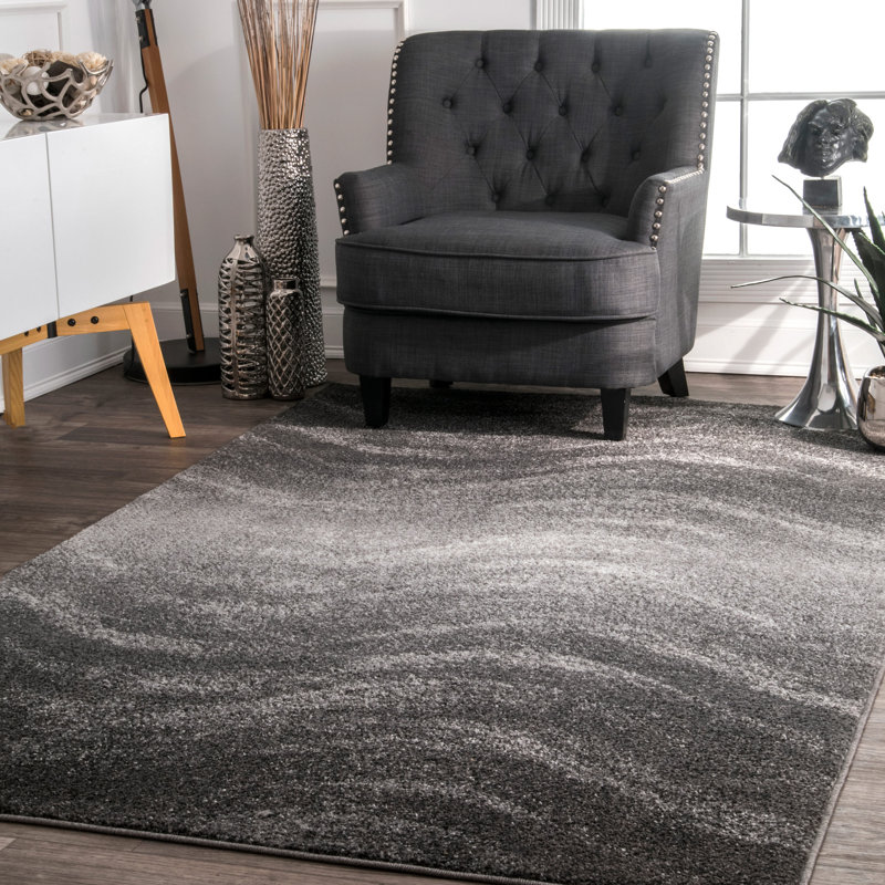 Wade Logan® Bilboa Abstract Gray Area Rug & Reviews Wayfair
